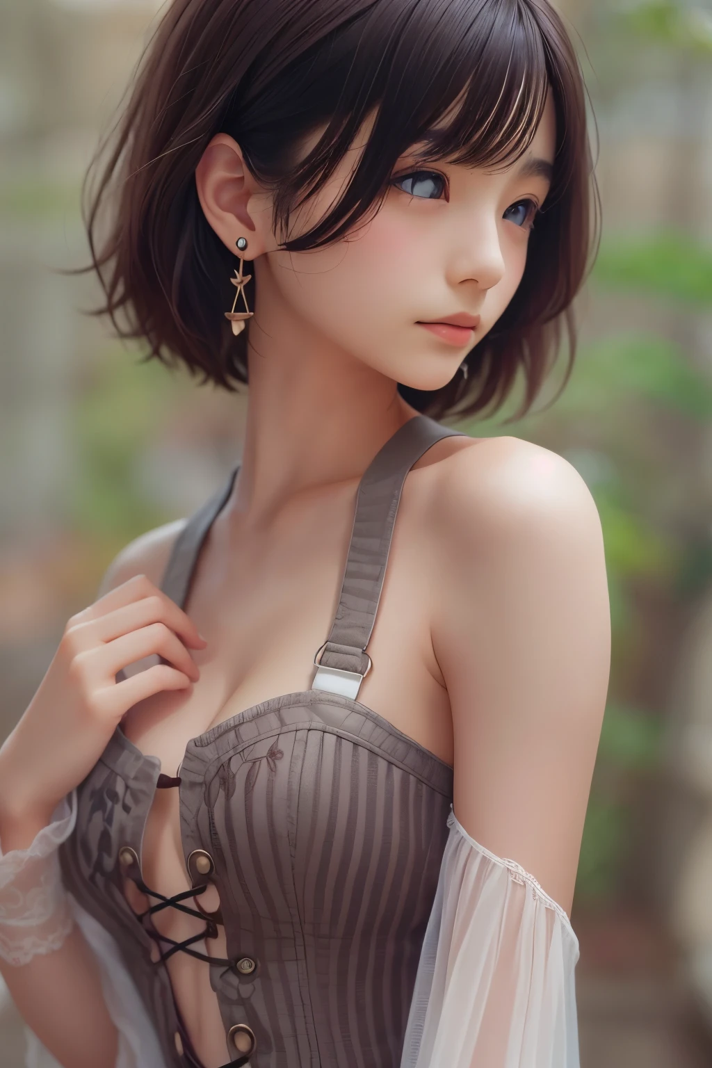 offcial art, Unity 8K, ultra detailed, Beauty and aesthetics, small breasts beautiful, nibble shadow, the shape of the nibble top is clearly visible, the shape of the public area is clearly visible, masterpiece, Best quality at best, Zen entanglement, datura, Tangles, tangled, dynamic angle, transparent bra orange, transparent clothes orange, laces, transparent highlight, micro skirt orange transparent, Fauvist design, romanticism lain, James Jean, Robbie Devi Antono, Francis Bacon, Michal Mraz, adrian ghenie, petra cortright, Gerhard Richter, Ashley Wood, atmosphare, enjoy a stream of music, There you can imagine musical notes, ??????? of flower, flowers, Visible streaming notes, flower style, style swirl magic, sitting poses,