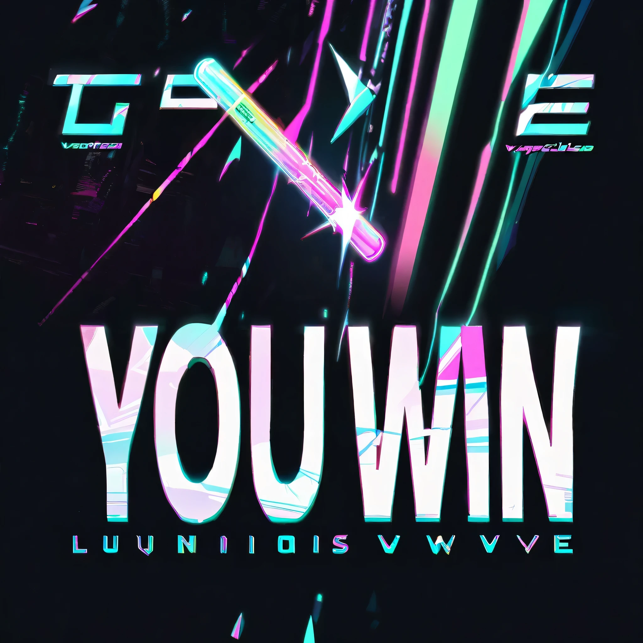 logo,Luminous tube,Vaporwave。