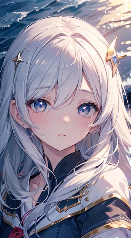 (Extremely detailed CG、Unite、8k wallpaper)、(Extremely refined)、(masterpiece)、(Top quality:1.0)、(Ultra-high resolution:1.0)、Beautiful Lights、Perfect Lightning、Realistic shadows、[high resolution]、Delicate skin、Ultra Detailed、Detailed face and eyes、Realistic eyes、sharp pupils、Nap、drifting、deep sea girl、Marine Life、Shine brightly、in the sea