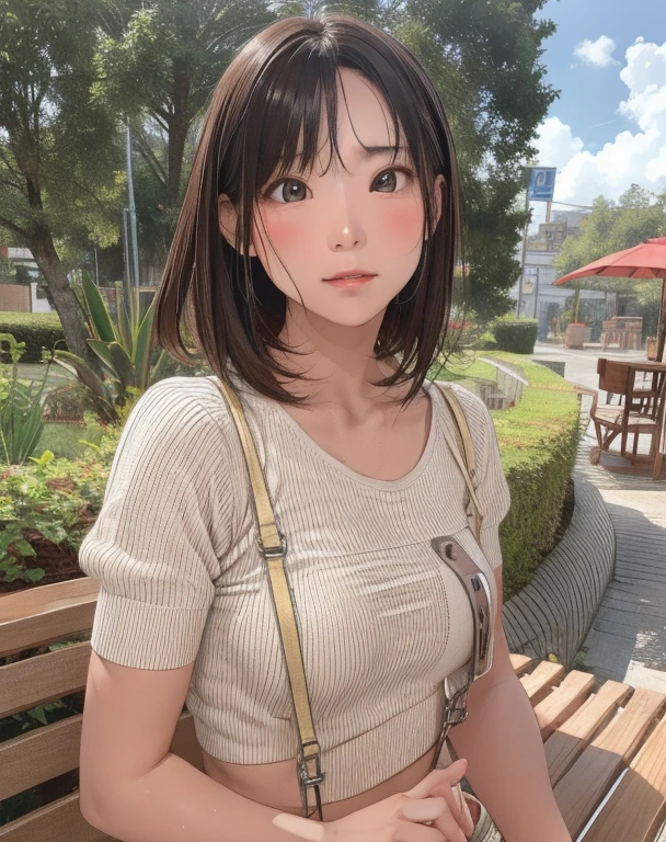 girl, Sweat, vapor, Medium Chest, shy, Beautiful Hands, Looking at the audience, sexy look,NFSW
