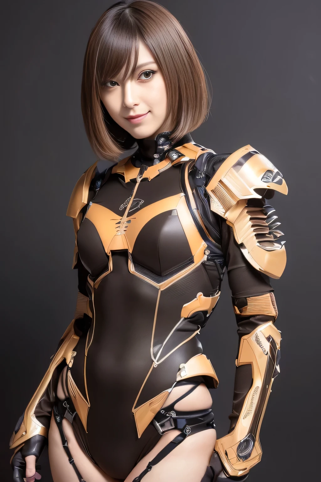 (high resolution,masterpiece,best quality,extremely detailed CG, anime, official art:1.4), realistic, photo, amazing fine details, all intricate, gloss and shiny,awesome many layers, 8k wall paper, 3d, sketch, kawaii, illustration,( solo:1.4), perfect female proportion,villainess, (fusion of dark brown cockroach and lady:1.4), (brown cockroach form lady:1.2), (brown cockroach lady:1.2), (fusion:1.2), (solo:1.4), (evil smile:1.2), muscular, abs, (cockroach brown exoskeleton bio insect suit:1.4), (cockroach brown exoskeleton bio insect armor:1.2), (brown transparency cockroach wing:1.4), (brown cockroach antennae:1.3),