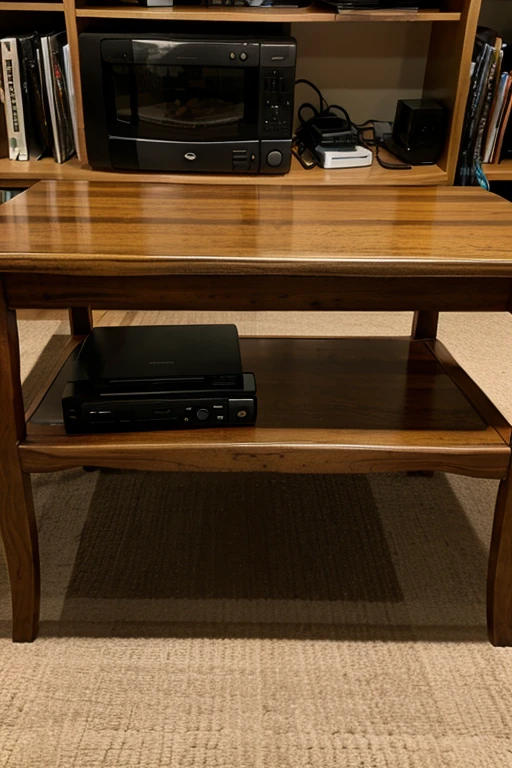 TABLE WITH VHS