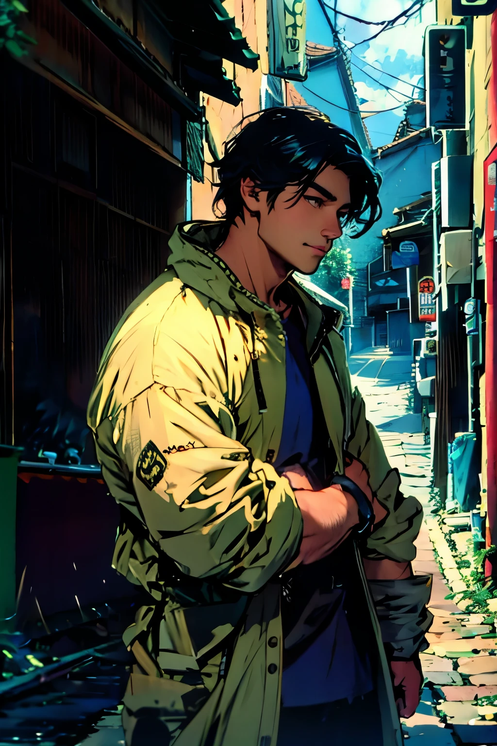 Black hair,man