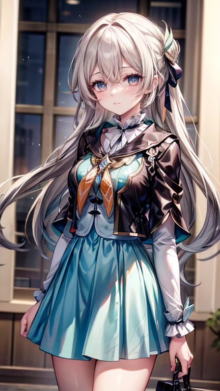 Long Ponytail, blue eyes, Blonde