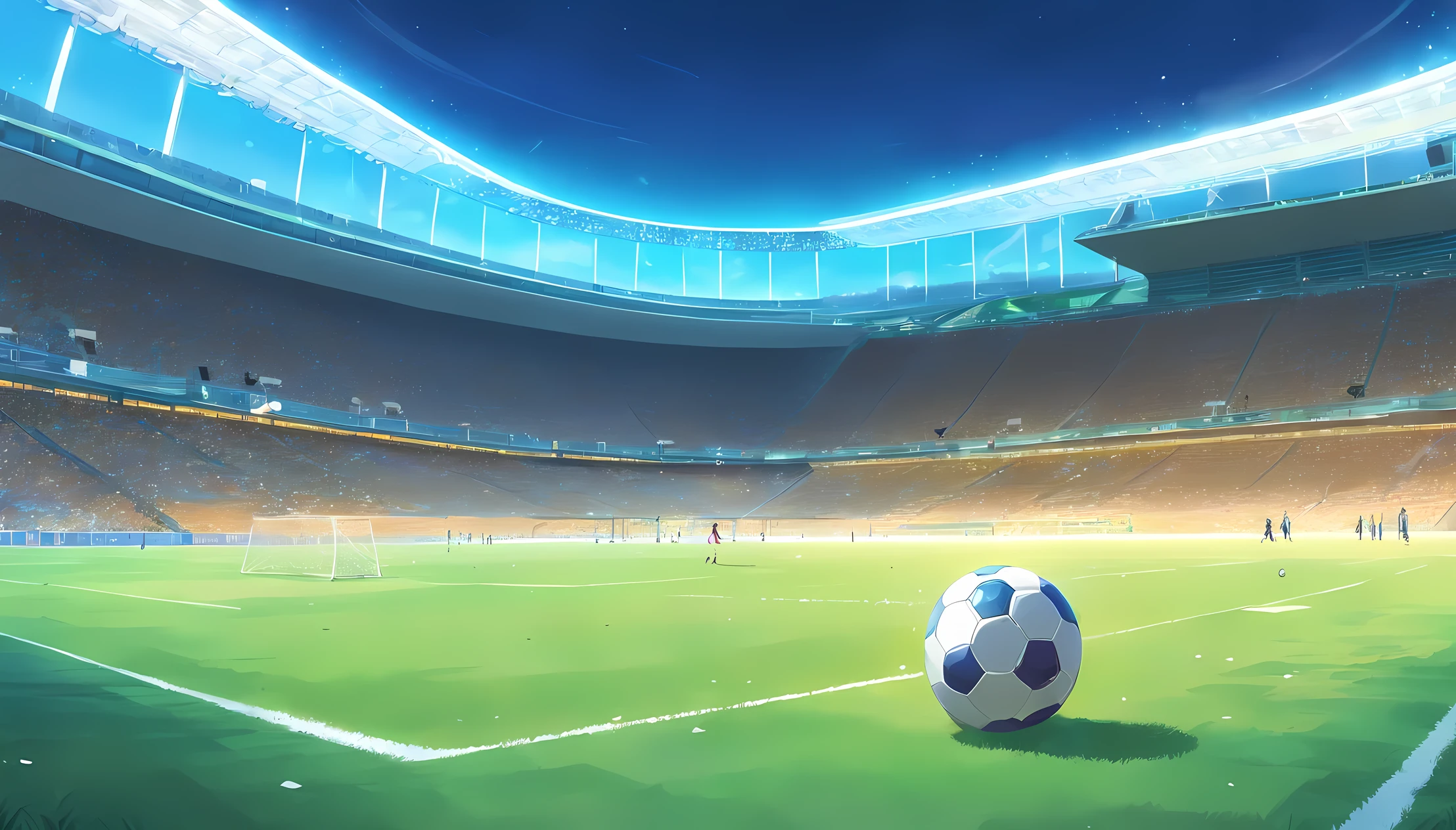 Illustration of football game background