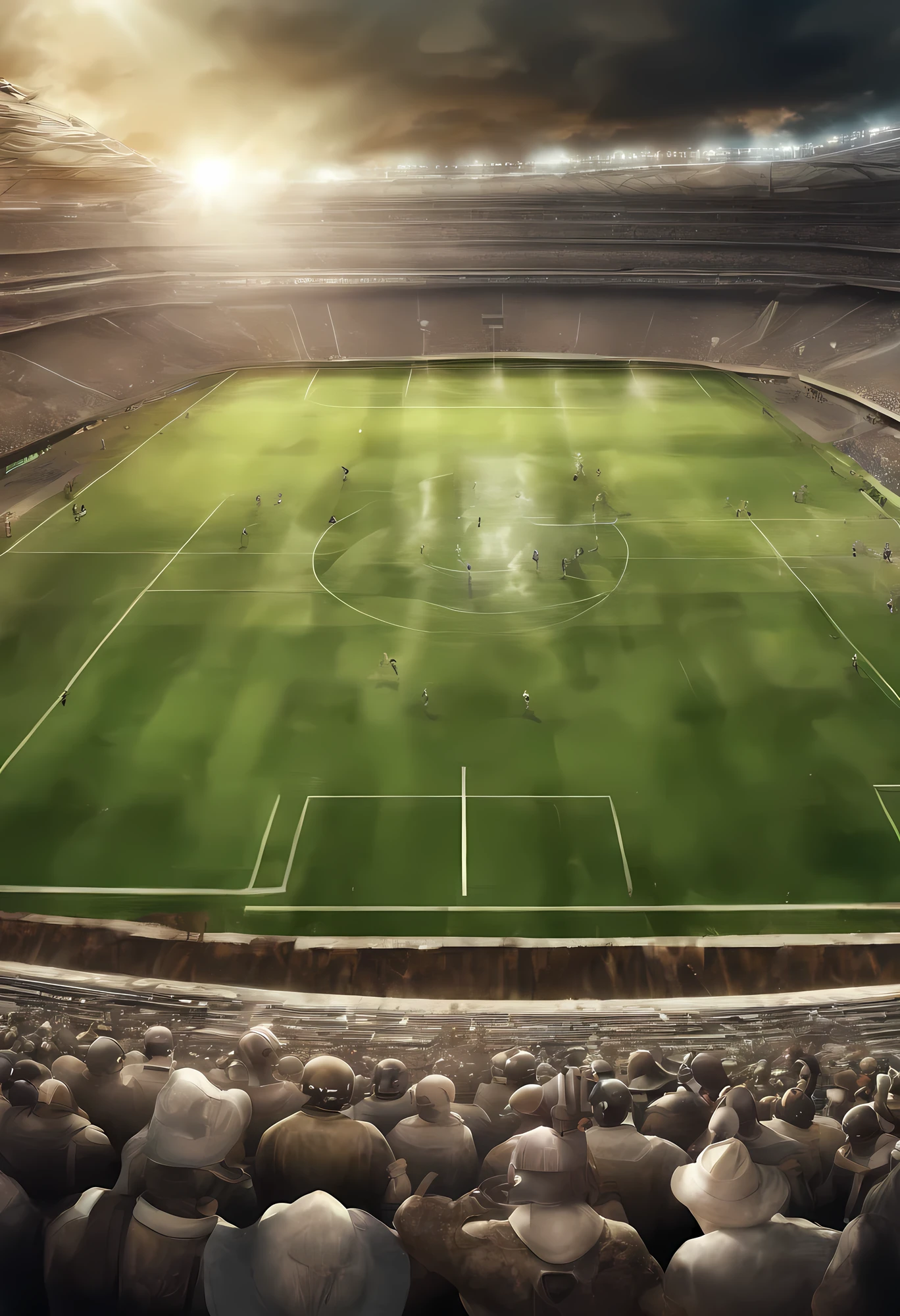 Illustration of football game background