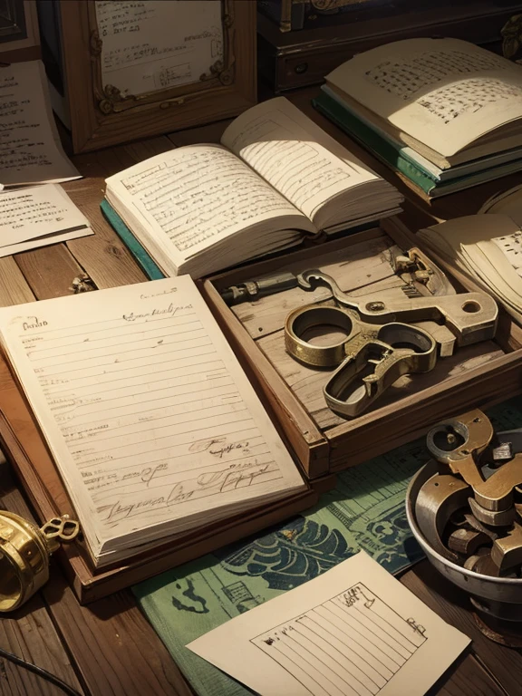 Old keys and locks, antiques, and a note