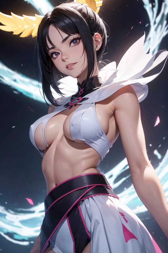 juri han(obra de arte, melhor qualidade),1 garota, adorable, Bonitinho, sorridente, delicado, Detailed expression, dynamic pose!, arte digital detalhada, Neon lighting, Claro-escuro, Horror, Intrinsic Beauty, atraente, No estilo de Rossdraw e Yoshitaka Amano e Ito Junji e Alberto Saveso, animes kawaii, fantasia, 16 mil megapixels, dynamic lighting, Tetradic color, Neon lighting, Claro-escuro, lindo composition, fundo abstrato, dramatic lighting, olhos vermelhos, quieto, calm, brilho, obra de arte, melhor qualidade, 1 garota, (jinxlol:1.2), (ultra photorealista:1.3), (obra de arte:1.4), melhor qualidade, ((realista)), alta qualidade, ultra detalhado, ((imagem real)), ((realista skin)), ((realista face)),(illustration:1.05), (lindo:1.05), (lindo detailed eyes:1.05), (Cinematic Light:1.1), corpo todo, Precise proportions,  de 18 anos, corar, clavicle, abdominais, tecido duplo, lindo and delicado face, Pele clara, pele verdadeira, (detalhe do rosto), poros, super high resolution, 8k, Best quality parameters, obra de arte, super high resolution, (Realista 2.0), mais detalhes, pele detalhada, sorriso largo, dente branco, cabelo volumoso, olhos perfeitos e bem desenhados,  namorada, lindo, lindo, studio lighting, grande , grande lips, brilhante, hand on chest, apertando seios