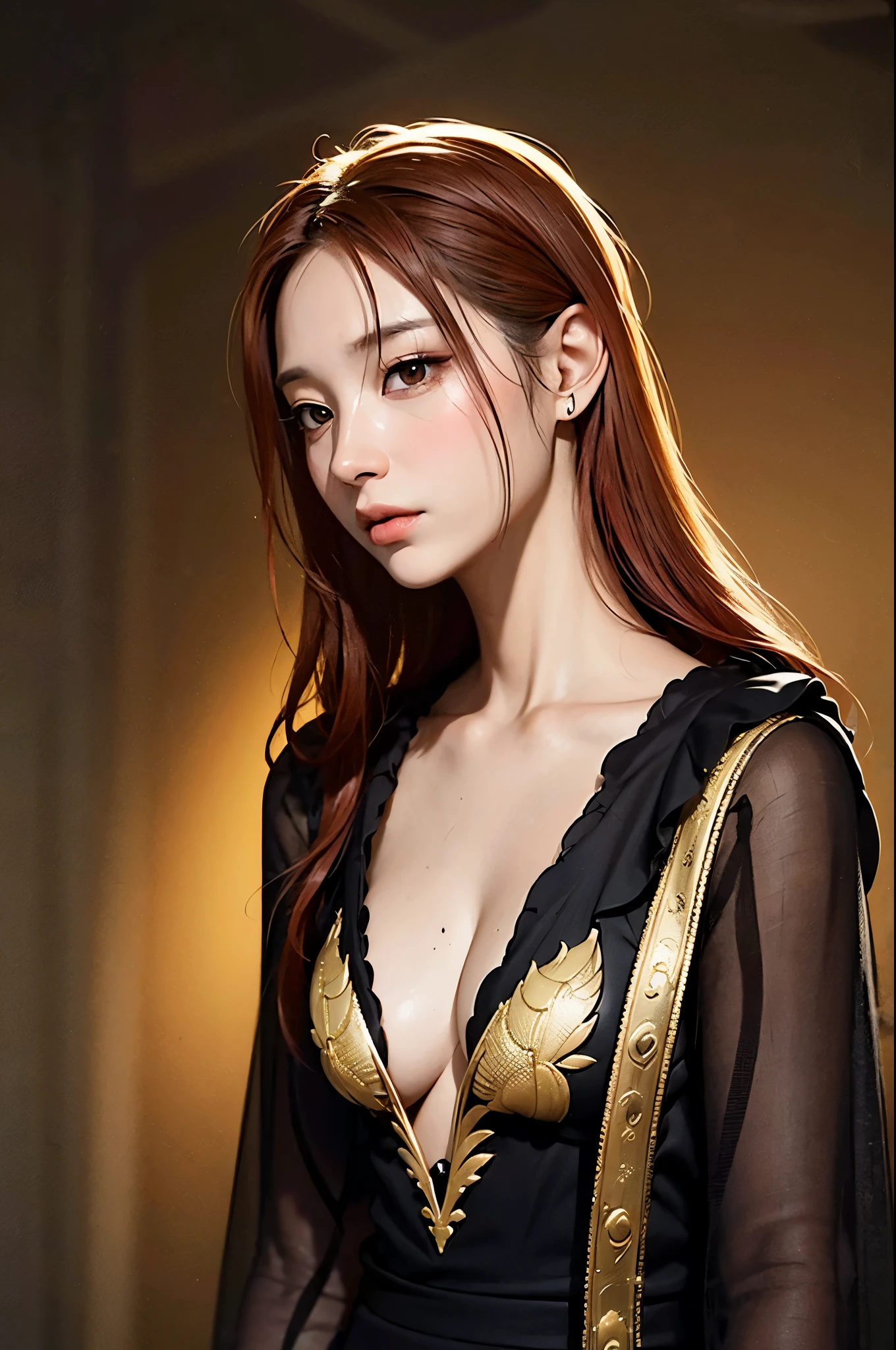 [Detailed illustrations, art based on extremely ideal anatomy, very detailed and detailed drawings, delicate lines with slow and urgent, realistic texture expression],((Color tressed main lines)),(Artwork with outstanding craftsmanship),(Lava Cave Background (Flame Hell: 0.4))),HENAI ANIME [Red-skinned DemonGirl 19 years old, slender muscular] Flame Hair (Demon Knight: 0.5),(Bone Armor ( crack in chest) (Blade of Fresh Blood: 0.4)) (Edge),((Dark fantasy)),((Fine and beautiful skin expression (transparency))),((Clear gaze)),((Perfect eye details (Beautifully drawn eyes)))),(Beautiful perfect face (Realistic face details)),((Beautiful hair details)),(Perfectly proportioned proportions)),( Design built to a high level, ((Advanced structural understanding of materials)),Ideal color coordination),((Artistic decoration)) ((Dense detail)),((Detail,High definition)),[(Ultra-precision detail),((Multilayer texture)),HighQuality,High Resolution],((Accurate simulation of light-material interactions, Understanding of air flow, mechanically correct expression))), ((visual art that conveys a sense of narrative)).