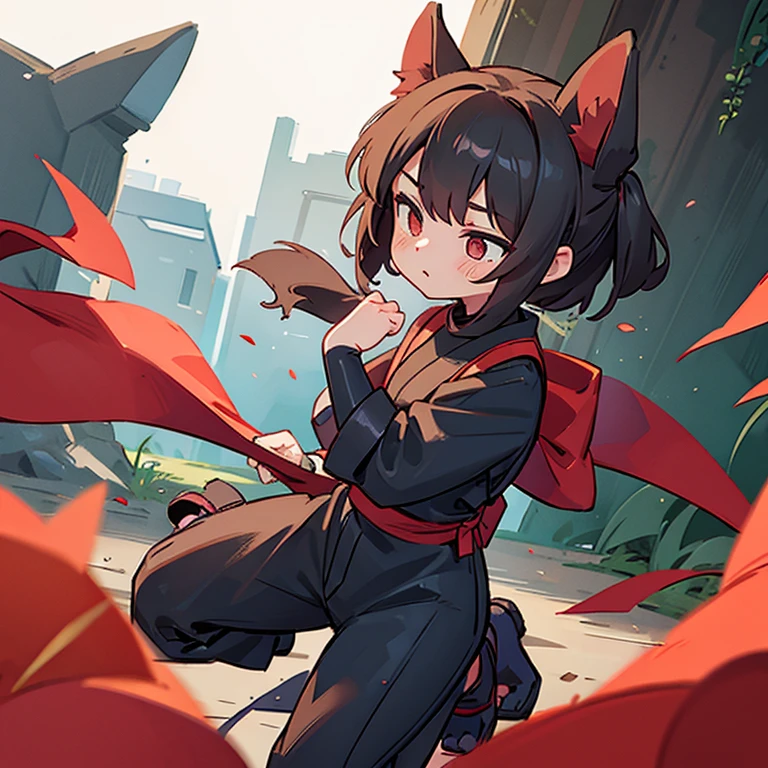 Dog-eared ninja girls