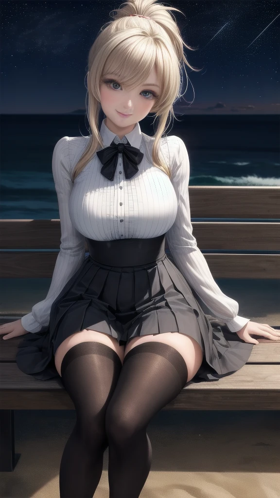 high-definition images, 8k, super detail, accurate, best quality, angle from below, a woman, (shy), looking away, (drooping eyes, realistic skin), blush, earrings, crouching and spread legs, detailed drawing luxury designed panties, ((showing off her crotch-area of pantyhose)), dark hour of down, boots, downtown area, (((long-skirt-lining between her legs))), unbuttoned shirt, bra,