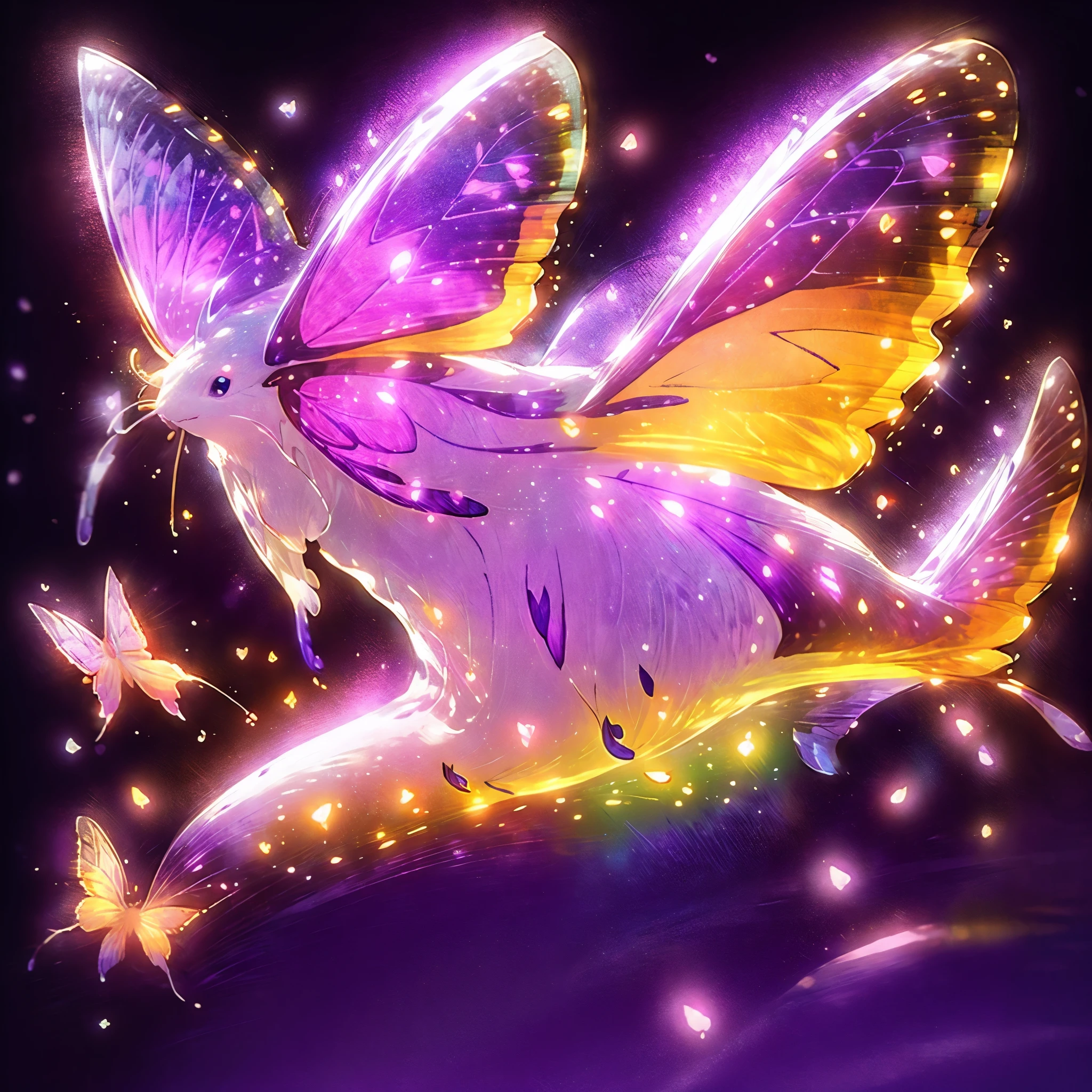 Butterfly, white background, neon butterfly, sticker, purple butterfly, graceful butterfly, glass butterfly, exquisite butterfly, music, headphones, sheet music,
