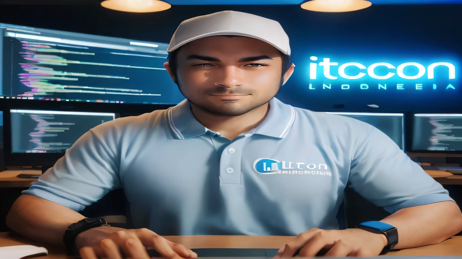 arafed man sitting at a desk with a laptop and a litcon logo, # oc, #oc, icon, it idn't greasy, ross tran 8 k, justin sun, 🕹️ 😎 🔫 🤖 🚬, avatar image, profile picture 1024px, fanart, satoshi, sit - com, official fanart, oc