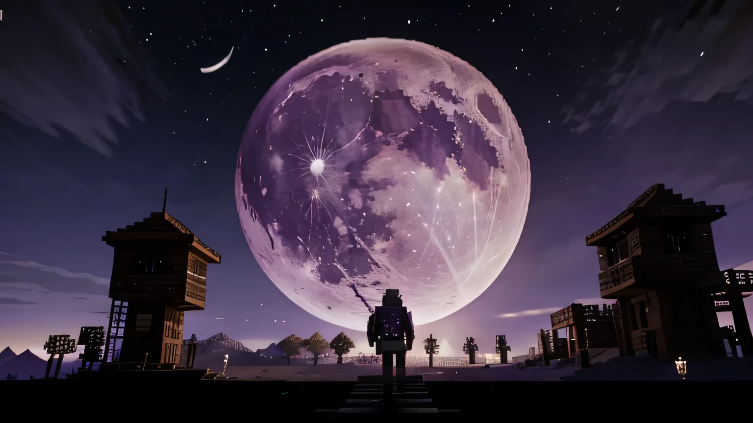 Purple Moon, gameplay minecraft,texto purple moon