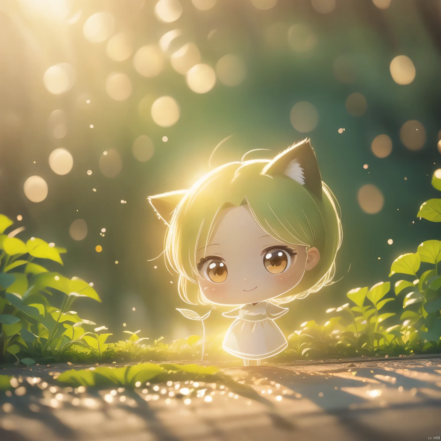 Close up of cartoon animals on green background, Cute numbers艺术, Lovely and detailed digital art, 4k hd illustration wallpaper, Cute numbers, Blurred dream illustration, 4k hd wallpaper illustration, Cute 3d rendering, A beautiful artistic illustration, 2d illustration, 2d illustration, Blurred dreamy illustration, Epic Concept Art. Bokeh