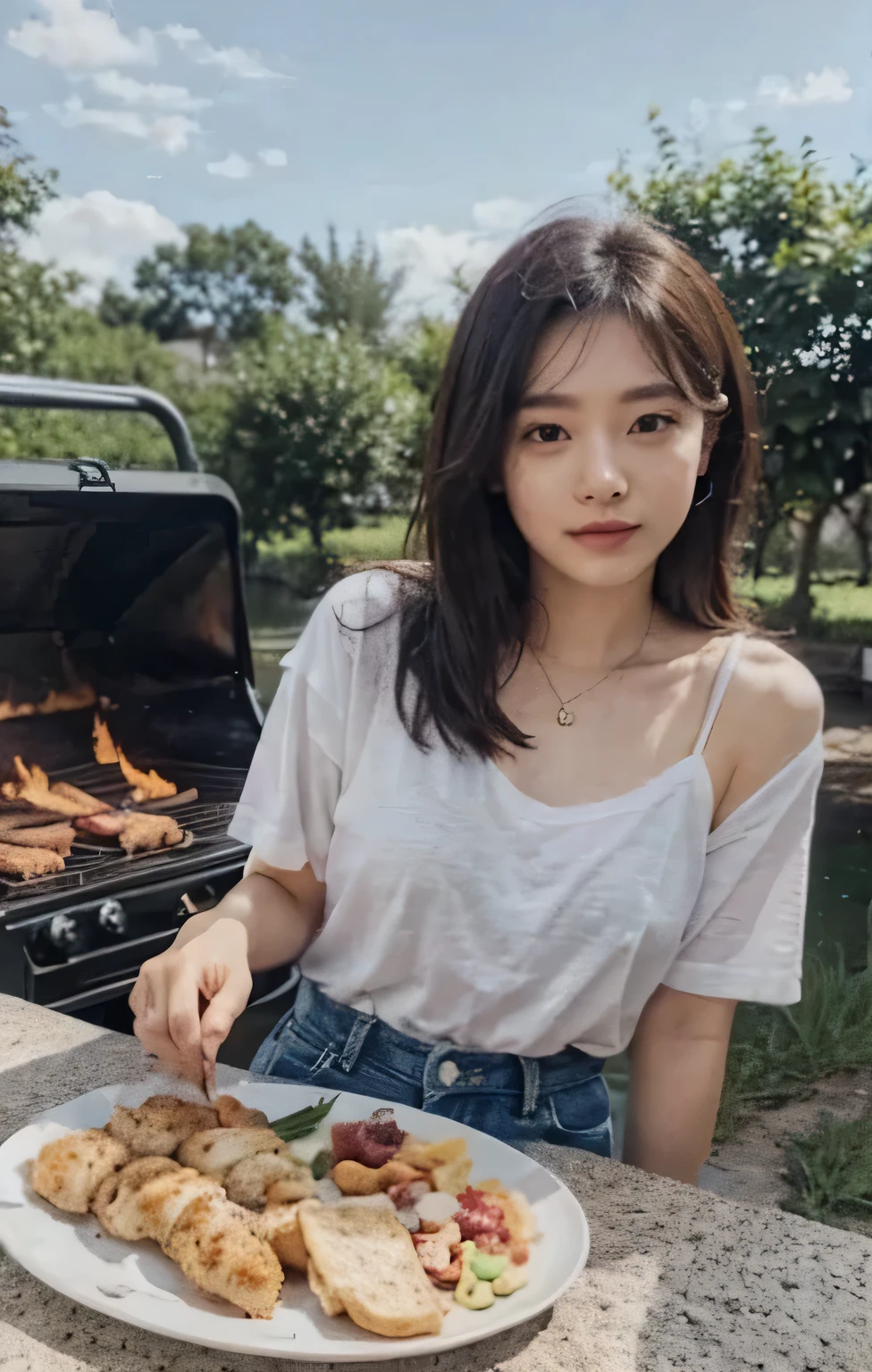At the BBQ
