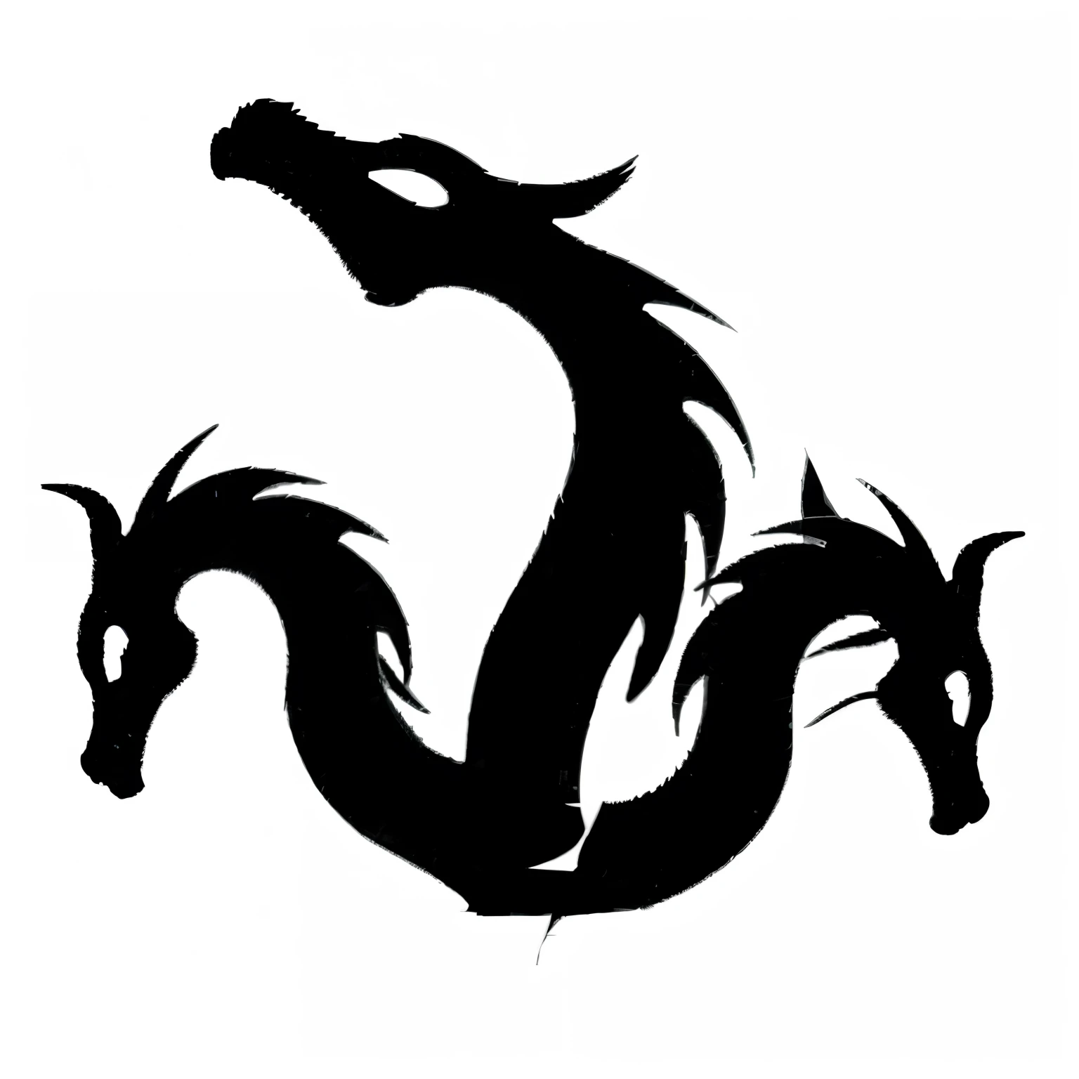 Logo of a clothing brand with the heads of three dragons