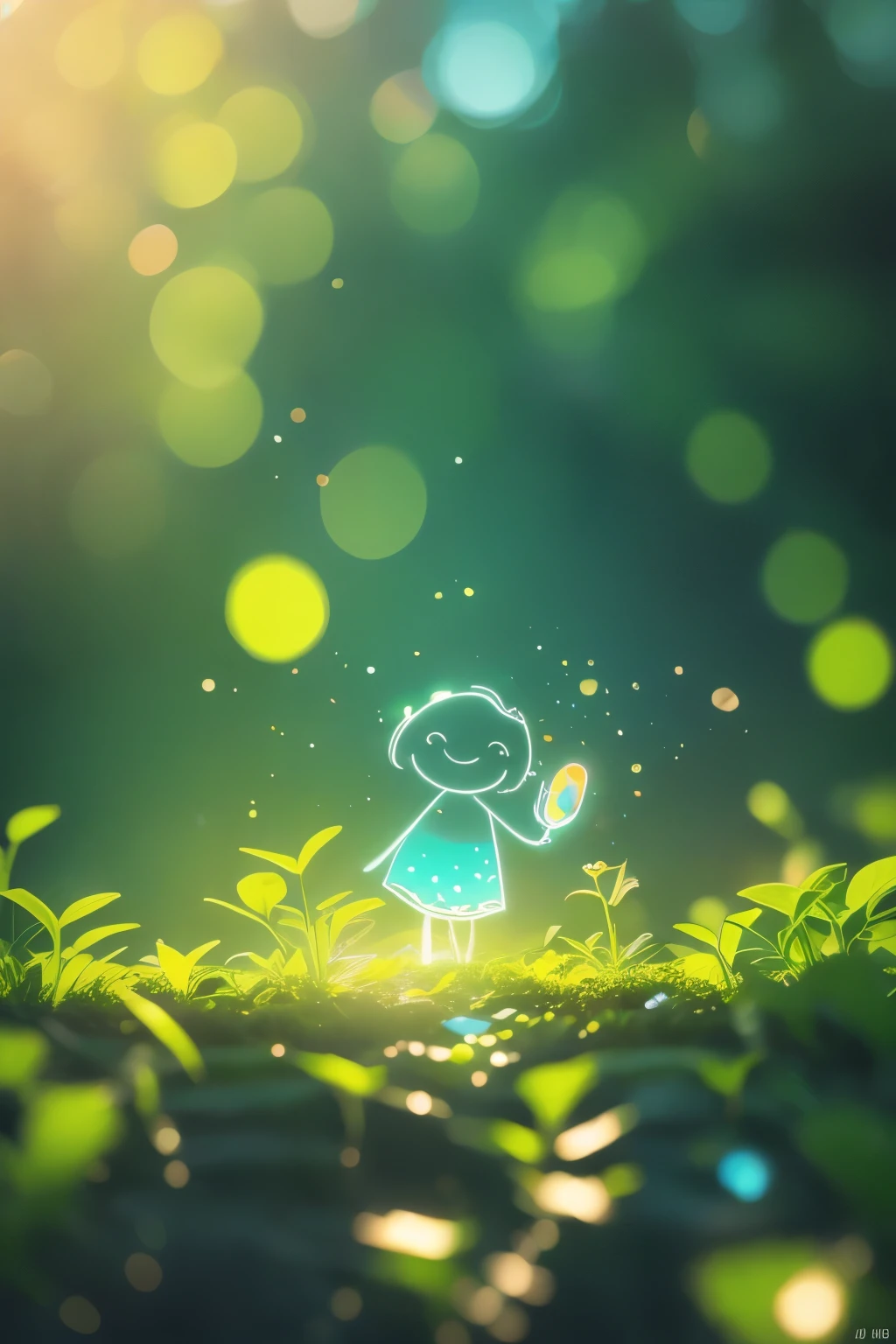 Close up of cartoon animals on green background, Cute numbers艺术, Lovely and detailed digital art, 4k hd illustration wallpaper, Cute numbers, Blurred dream illustration, 4k hd wallpaper illustration, Cute 3d rendering, A beautiful artistic illustration, 2d illustration, 2d illustration, Blurred dreamy illustration, Epic Concept Art. Bokeh