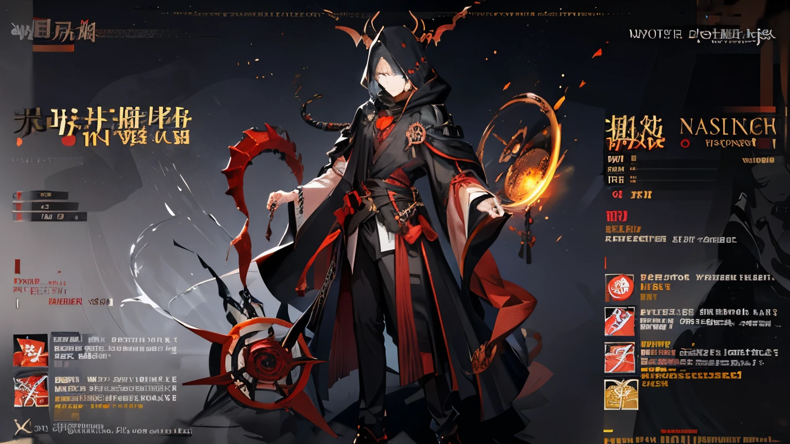 A young man，crazy的表情，红Eye，Black Hair，short hair，Black robe，hood，Long staff，sun，erode，Magic Circle，altar，Cast a spell，the wicked，black air，大Ha ha，crazy，Law ball，Blood sacrifice，dark，Standing，Dangling，Corpse，outdoor，dark wizard，Looking at the camera，Ha ha，no good results，Eye，Cthulhu，crazy，Black Tentacles，One hand holds the employee，，dusk，疯Ha ha，狂Ha ha，Ha ha，dark wizard，knave，the wicked，微Ha ha