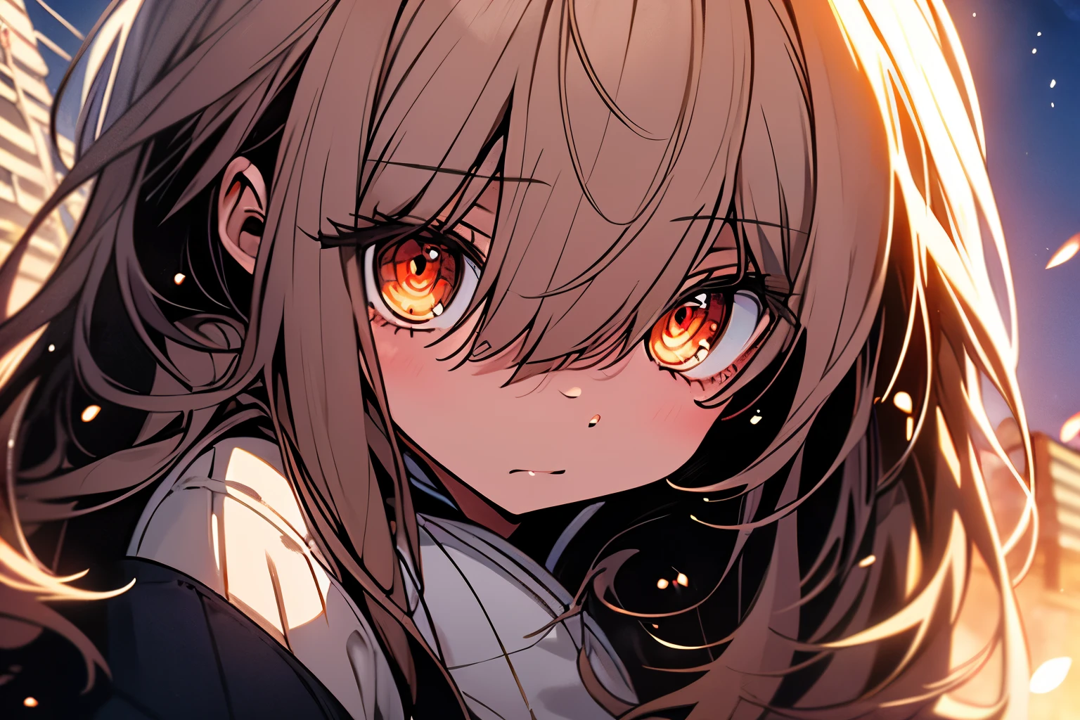 masterpiece, highest quality, ((anime)), 4K,8k,style,masterpiece, Creating beautiful women, at night long charge, ((Very detailed)), Outdoor, night, nature, (performer, full moon), Shadow, Contrast, sunny, (style, (Film Grain: 1.3), (Warm shades, Warm Tones): 1.2), Cinematic Light, Side lighting, 超High resolution, (The best shade), born, walk, poetry,(highest quality、masterpiece、High resolution、detailed)、animestyle、Flat style、(Beautiful Eyes, Delicate and beautiful face, ), BREAK,1 girl、extremely detailed、Dynamic Angle、anime