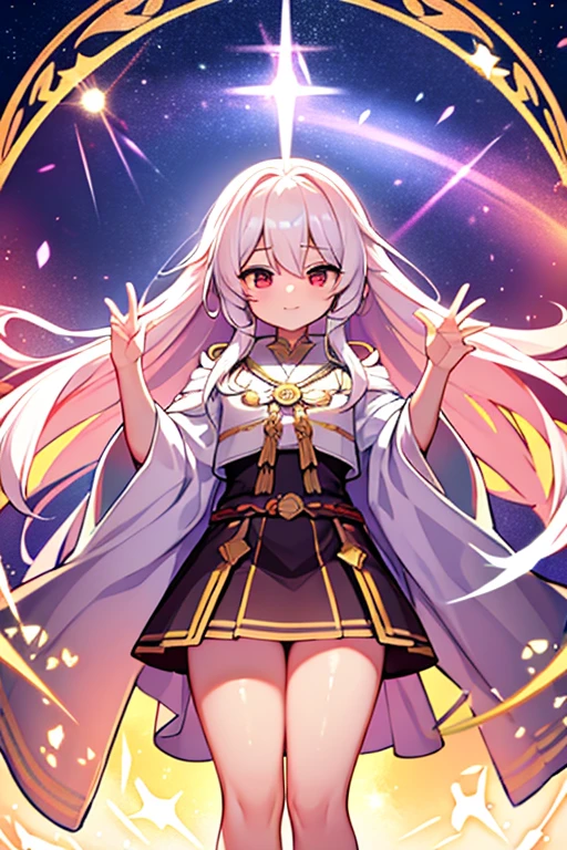 A legendary god，Magic robes，Lovely，Undefiled，Holy，Young