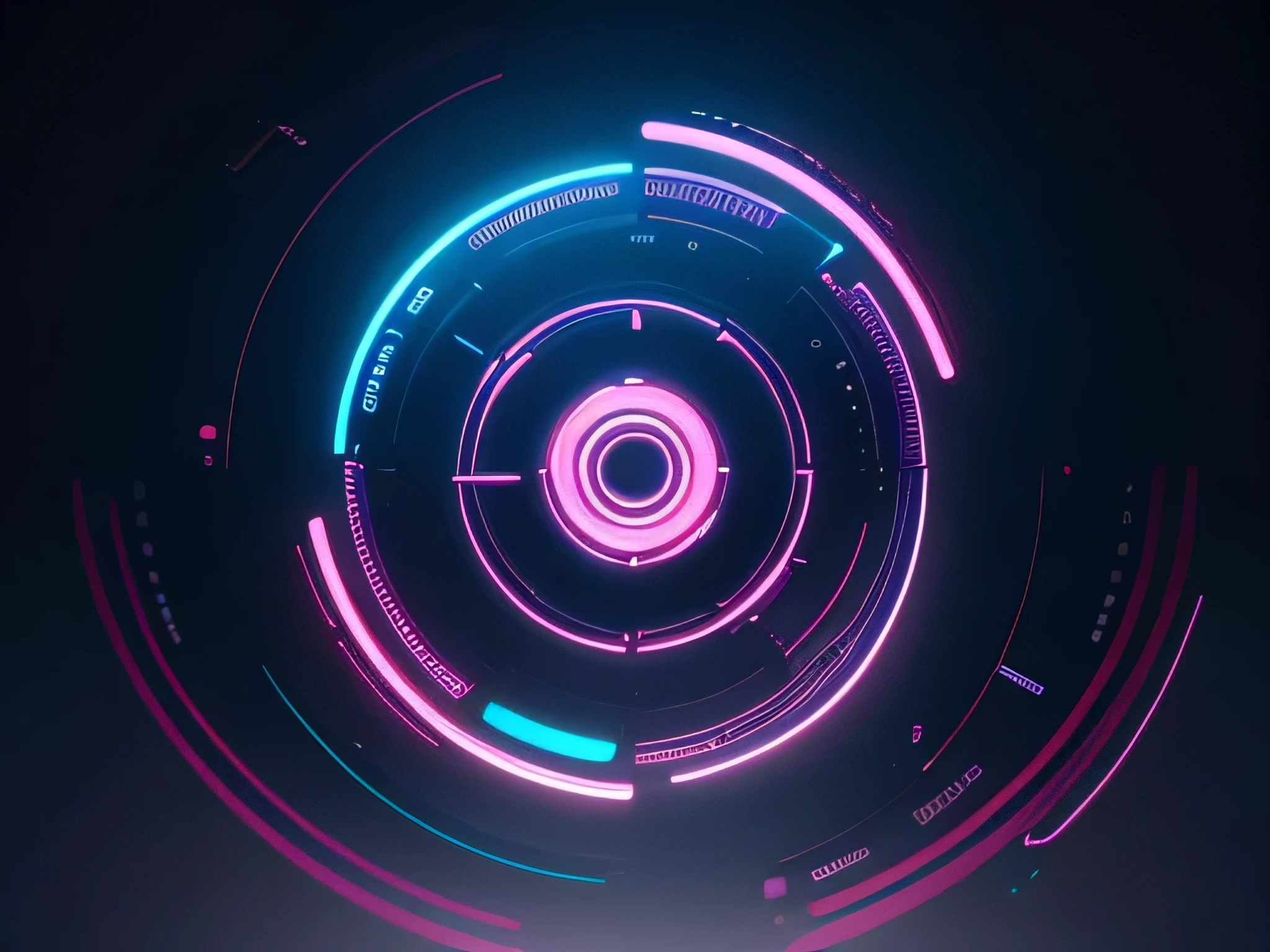 a neon neon circle with a neon neon letter in the middle, neon geometry, abstract neon shapes, neon outline, stylized neon, neon outlines, glowing neon, neon particles, animation style render, mechanical features and neon, neon ambience, soft neon atmosphere, neon glowing, futuristic neon, neon electronic, techno neon projector background, neon motion, neon lights in the background