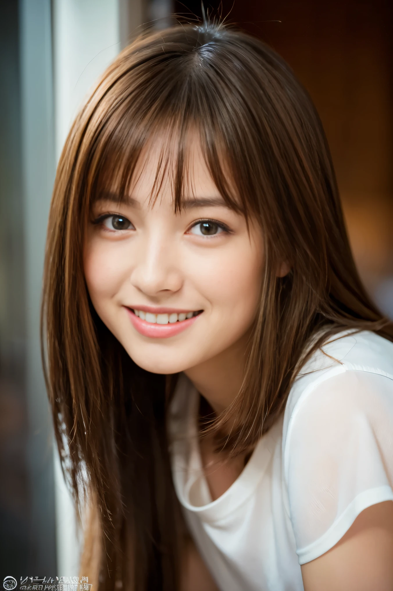 Severed Head、Smiling woman、Neck only、(highest quality, masterpiece:1.2), Beautiful 18 year old Caucasian girl, very cute, 1 1.8, Soft Light, Raw photo real, The skin texture is very fine, Without makeup, Joyful、looks fun、 Long Hair, Depth of written boundary, High resolution, Very detailedな, In detail, Very detailed, Very detailedな目と顔, Sharp pupils, Professional Lighting、Professional photography、Photorealistic、live-action、18 year old Russian girl, Natasha, beautiful Russian girls, Young and pretty Russian face, 1 8 is, Russian girls, Chiho, Friendly and seductive smile, , Incredible beauty, Short hair,Growing from the floor、Girl&#39;s face、Miku、Shione、Haruka

