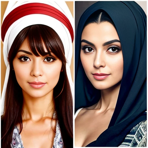 make a lebanese woman. focus on the character's face