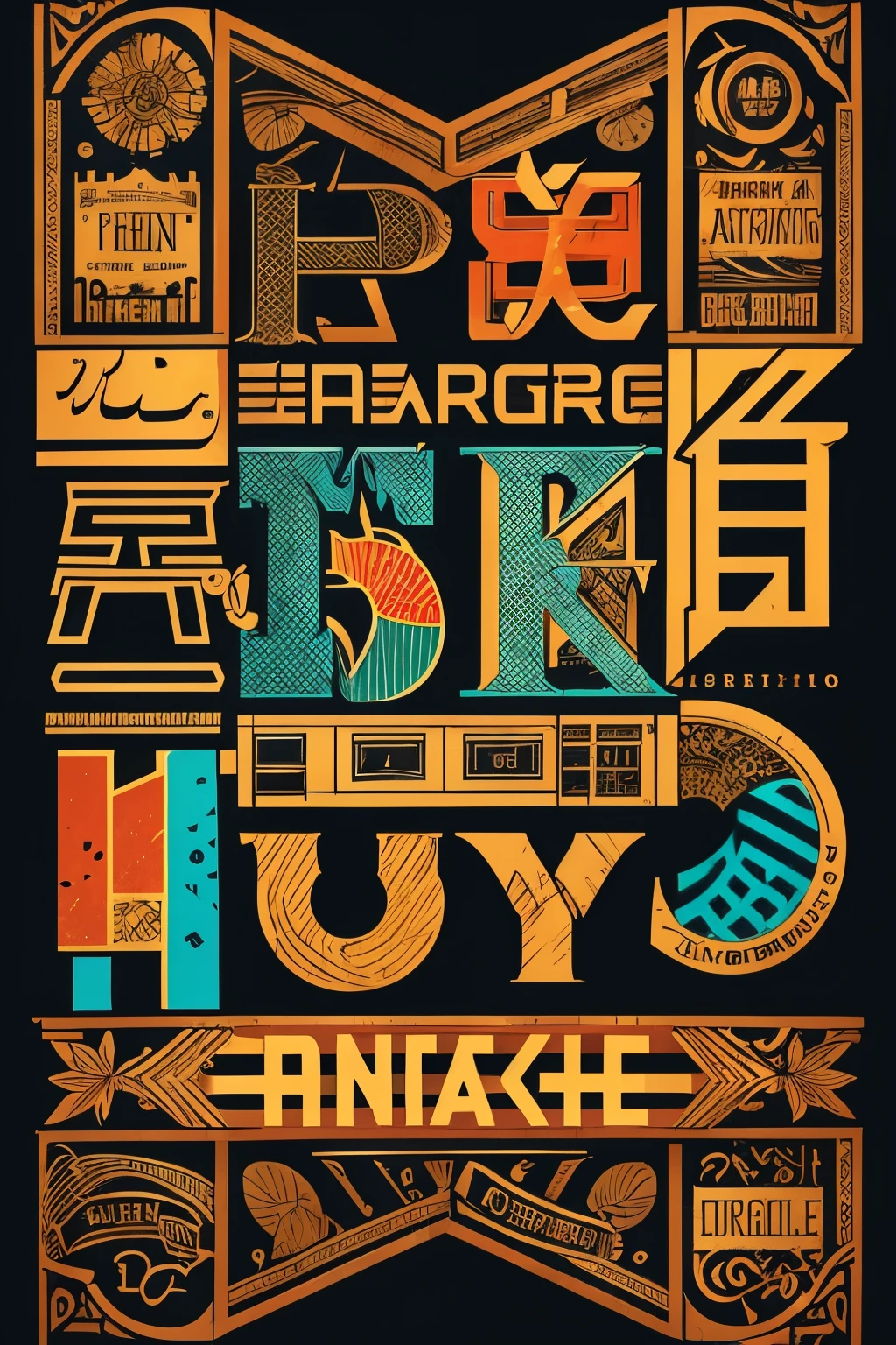 Create a typographic design featuring the phrase "Karachi " in bold, expressive lettering, . Add subtle elements that represent Karachi's 