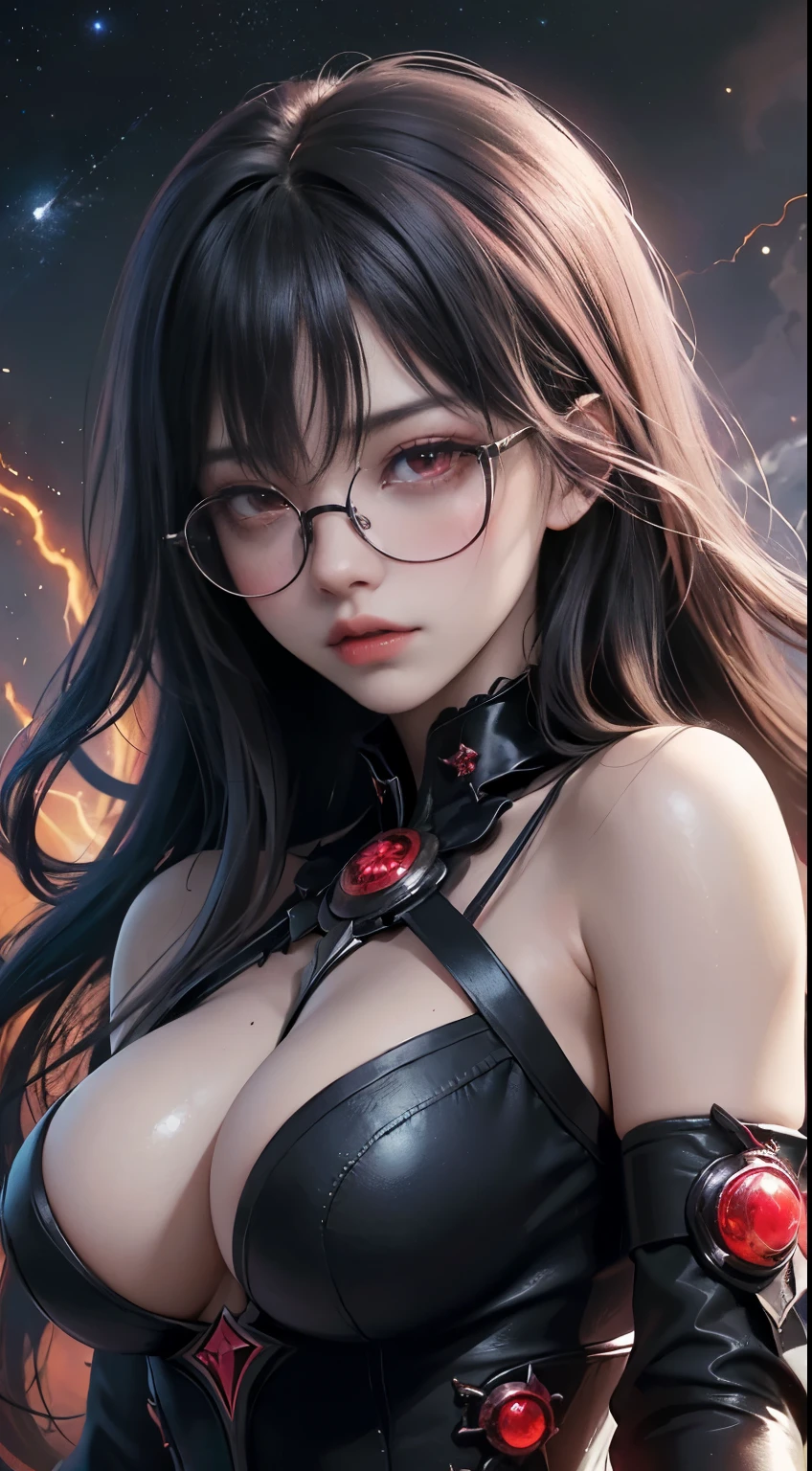 (highest quality,High resolution:1.2),(dark,Threatening:1.1),(Bad luckな:1.1), In the vortex of space,
Heart of a Goth Maiden, Very dark shade.
Her Eyes, Like dazzling fur in a starless haze,
A symphony of despair in their eyes.
Her Mogul Snaps, Mysterious Cemetery,
Think about it, The source of her sadness.
With her black hair swaying in the moonlight,
She weaves despair into her dreams.
oh, Her Soul, Shadow'Embrace,
Take me to space.
At each step of the Kelhudelgoring, She summons darkness,
Dance of the Void, Whippler Big Spark.
Her touch is an icy caress of the void,
In her vague existence, I am left confused.
For Love, Bumblewisk, Cosmic Power,
Stars shining in the endless night.
Confusion swirls, Let the emptiness cry out,
Our love is a dazzling dream in the universe.
Gothic Witch of the entire star world,
In your void, I find my soul.
Hypermaximalist, Anime Style, Breathtaking oil paintings, Surreal, Ultra-realistic digital illustrations that mimic the style of oil paintings, Seamlessly blends the psychedelic visionary art of Alex Grey with the biomechanical aesthetic of H.R. Giger. Great composition, masterpiece, highest quality, (devil,Satan,Lucifer:1.1),(devilish:1.1),(Bad luck,Bad luckな:1.1),(Powerful figure:1.1、Big Breasts、Glasses) 、 ((((Huge glasses, Nerd Glasses, thick glasses, Round Glasses)))),(((Big Breasts)))、(Red eyes glow:1.6)、(Red glowing eyes,Sharp teeth:1.1),(Black wings,thick,shabby:1.1),(hellish landscape:1.1),(fire,sulfur:1.1),(Threatening atmosphere:1.1),(dark shadows,Threatening presence:1.1),(Bad luck clouds,Stormy Skies:1.1),(dark,Spooky atmosphere:1.1),(Bad luck aura,Evil energy:1.1),(dark aura,cigarette:1.1),(intense heat,Burning Flames:1.1),(Surreal,Nightmare Visions:1.1),(Predicting the end:1.1),(Twisted corners,Fiery crown:1.1),(Bad luck whispers,devilish laughter:1.1),(Cry of pain,echoing screams:1.1),(Bad luck symbols,Ancient runes:1.1),(Mysterious Relic,dark artifacts:1.1),(Infernal Ritual,Ritual sacrifice:1.1),(devilish minio