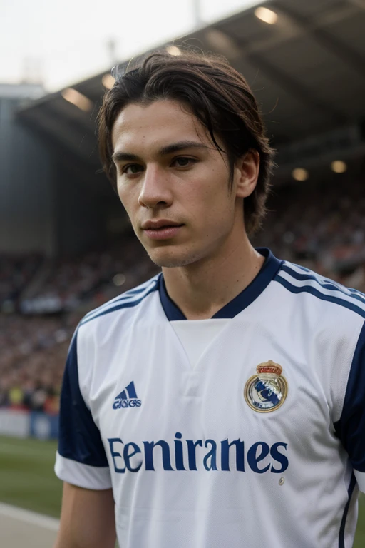 Male Real Madrid footballer with. His jersey number 17 is named Javier