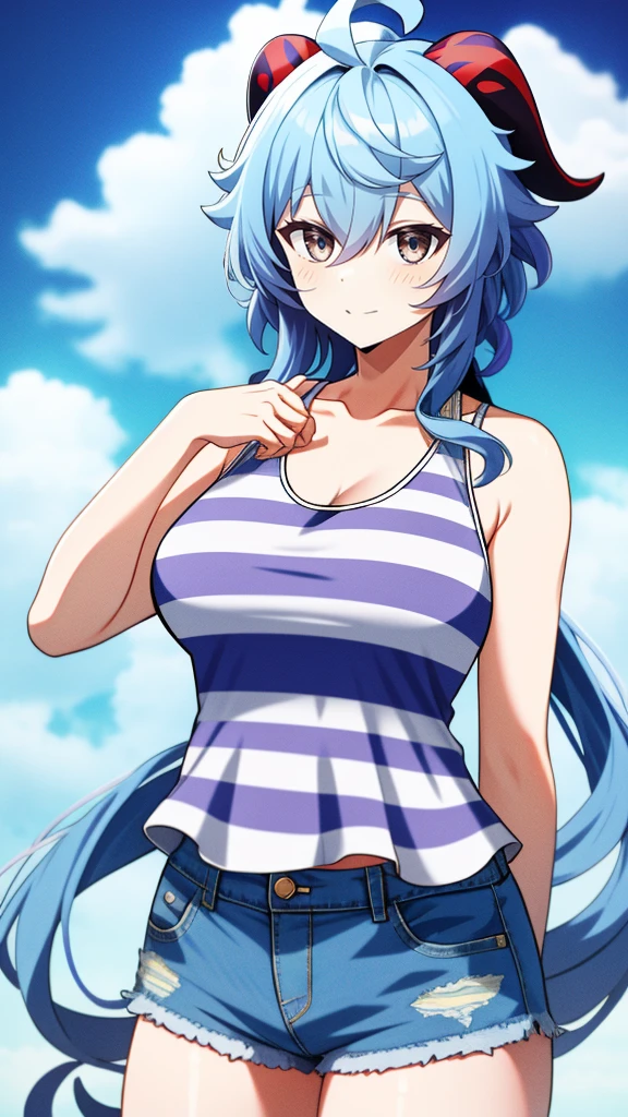 Red school swimsuit anime girl sitting on the beach, beautiful anime girl, Makoto Shinkai and artgerm, charming anime girl, (anime girl), Kantai collection style, (school swimsuit), small, Makoto Shinkai art style, beautiful anime woman, marine Kitagawa fan art, high quality anime art style, cute anime girl, 4K Manga Wallpapers