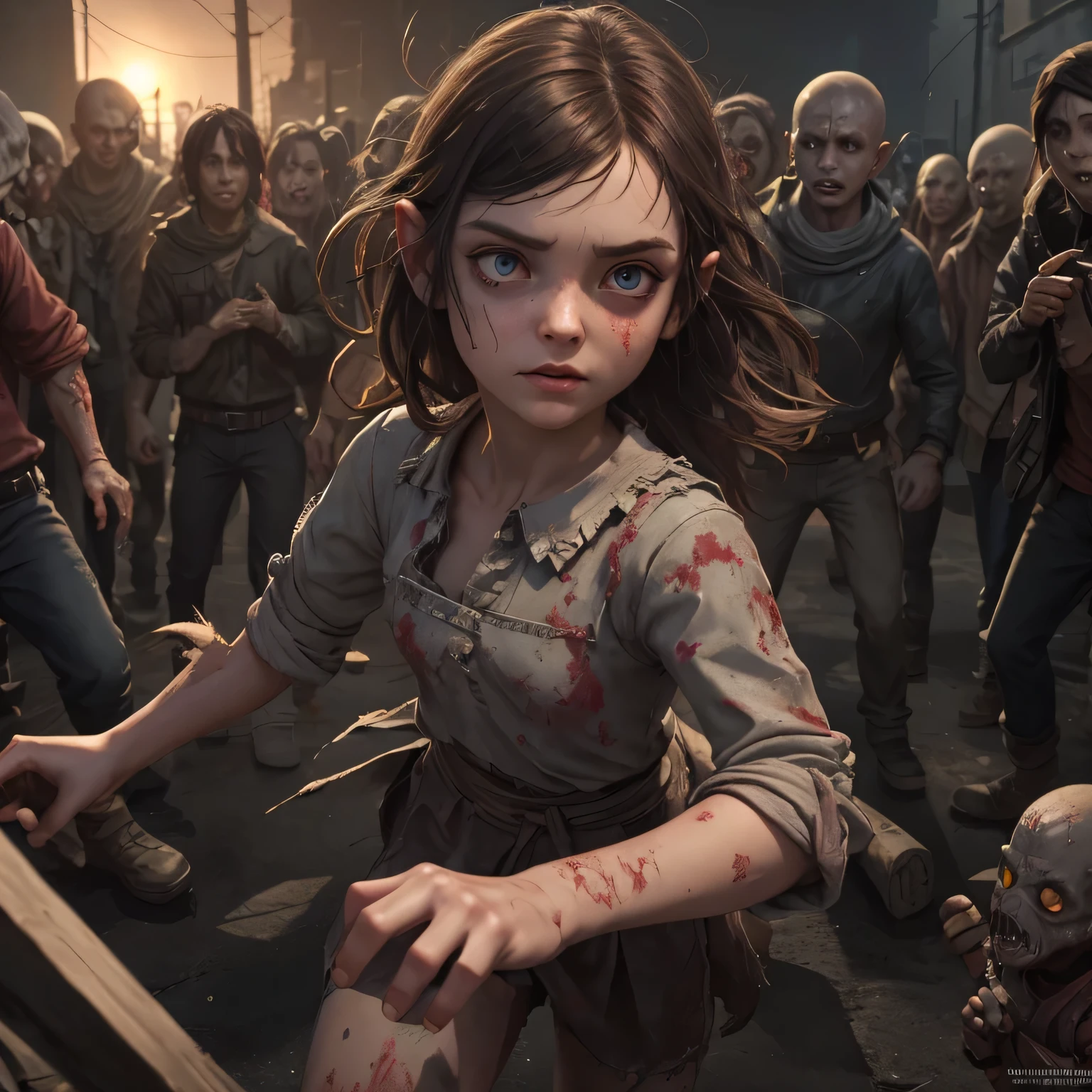 fantasy art 8k,masterpiece
pmmkr2024,best quality, trending on artstation,calm,quiet,Best quality,little evil kid girl controls all the zombies,red bright eyes zombies,apocalypse zombie,running zombies,nice detailed hands,nice detailed face,nice detailed body,perfect art