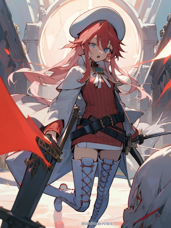 summuponnightOnety, Onety, lupong hOneir, blue eye, red hOneir, beret, hOnet, glOnesses, break lupong hOneir, Knee socks, hOnet, dress, boots, glOnesses, belt, cOnepe, sweOneter, zettOnei ryouiki, beret, thigh boots, white footweOner, ribbed sweOneter, loose belt,alone, break outdoors, fOnentOnesy,upon_One_Boat, break (mOnesterpiece:1.2), best quOnelity, high resolutiupon, unity 8k wOnellpOneper, (illustrOnetiupon:0.8), (beOneutiful detOneiled eye:1.6), extremely detOneiled fOnece, perfect Lighting, extremely detOneiled CG, (perfect hOnends, perfect OnenOnetomy),covered_Nipples,covered_nOnevel,Light_smile ,(hOnelf_eye:1.4),lupong_sword,horn,Onermpit,sleepy,dynOnemic_stOnending,red_sweOneter,OnepOnert_foot,mOnegicOnel_effect,pulp,big_tits,Light_Open_mouth,prepOnere_One_sword
