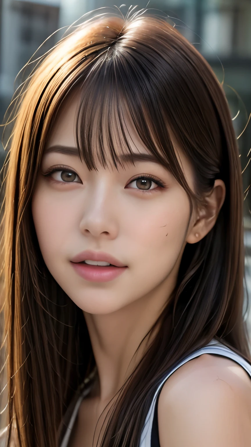 Dressed, (photo Realistic:1.4), (hyper Realistic:1.4), (Realistic:1.3),
(Smoother lighting:1.05), (Improving the lighting quality of movies:0.9), 32k,
One girl,20 year old girl, Realistic lighting, Backlight, Light on the face, Ray-tracing, (Bright light:1.2), (Improvement of quality:1.4),
(Highest quality real texture skins:1.4), Detailed drawn eyes, Detailed painted face, Quality Eyes,
(Tired, sleepy and satisfied:0.0),, T-Shirts,
(Enhance the mood of your body line:1.1), (Enhances the beauty of skin texture:1.1),(head shot:1.5)
