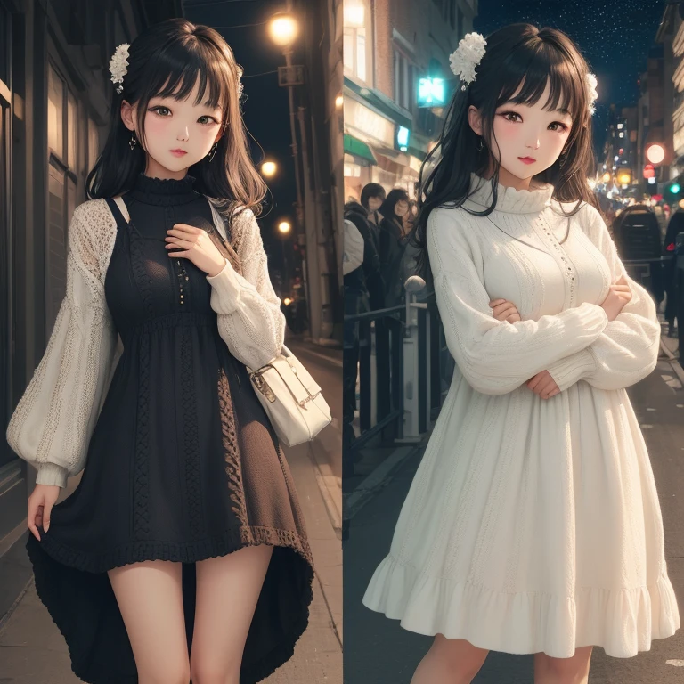 Knitted dress、Night Dress