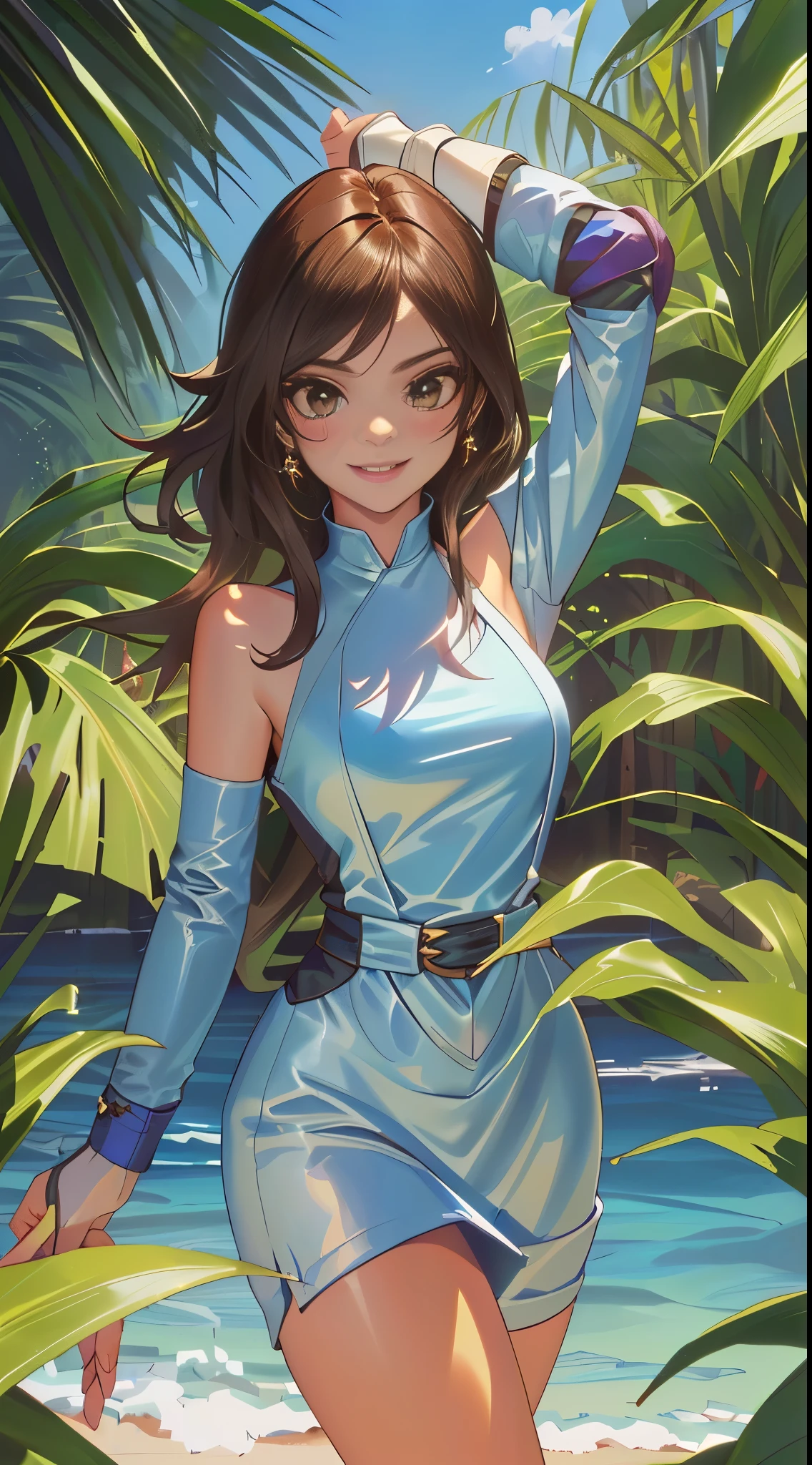 ((melhor qualidade, 8k, obra de arte: 1.3)), (sharp focus: 1.2), (uma mulher, sorriso sutil, sensual), (corpo inteiro incluindo pernas), morena, defined muscles, erotic, deitado, pernas abertas, seios grandes: 1.3), ((Corte de cabelo em camadas, seios grandes, grande 1.2)), (deitado, pernas abertas), (quarto, cama de casal, janela para o jardim, morning sun: 1.2), ((corpo molhado: 1.1)), (Lingerie simples e muito transparente),  Textura facial e da pele altamente detalhada, olhos detalhados, double eyelid, bronzeada skin, sensual, bronzeada