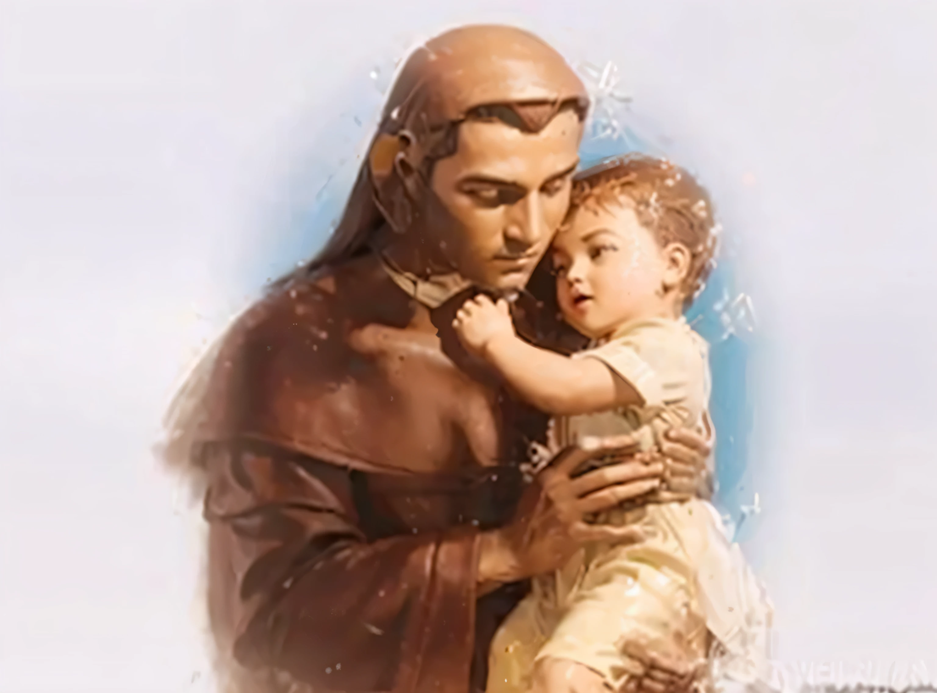 com base nessa imagem a cima. make it more realistic and in high definition. santo Antonio