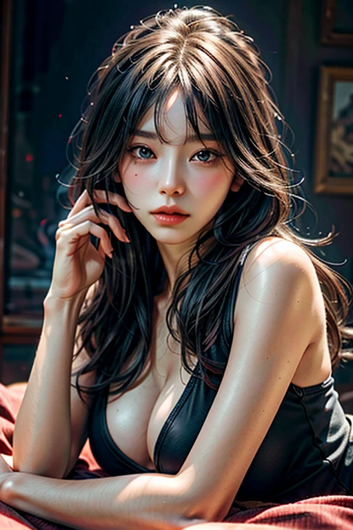 (best quality,4k,8k,highres,masterpiece:1.2),ultra-detailed,(realistic,photorealistic,photo-realistic:1.37),(SFW),(safe for work),A caucasian woman and her victim, , hypnotizing, mystical attraction, absorbing vitality, lying down victim, (you will be seduced and hypnotized by the mystical  movements of this irresistible caucasian woman), (she is absorbing the vital energy of her lying down victim), (a red magical glow illuminates the scene), alluring presence, spellbinding moment, bewitching spell, entrancing atmosphere, mysterious ambiance, captivating composition, tantalizing expressions, elegant and graceful posture, vivid colors, soft and gentle features, delicate details, evocative emotions, sensuous atmosphere, enchanting mystique, mesmerizing encounter, immersive experience, timeless artistry, evocative narrative, sublime aesthetics, emotional resonance, hauntingly beautiful, evoking curiosity, surrealistic qualities, enigmatic storyline, ethereal landscapes, dreamlike qualities, magical realism, otherworldly qualities, cinematic ambiance, ethereal aura, transcendent allure