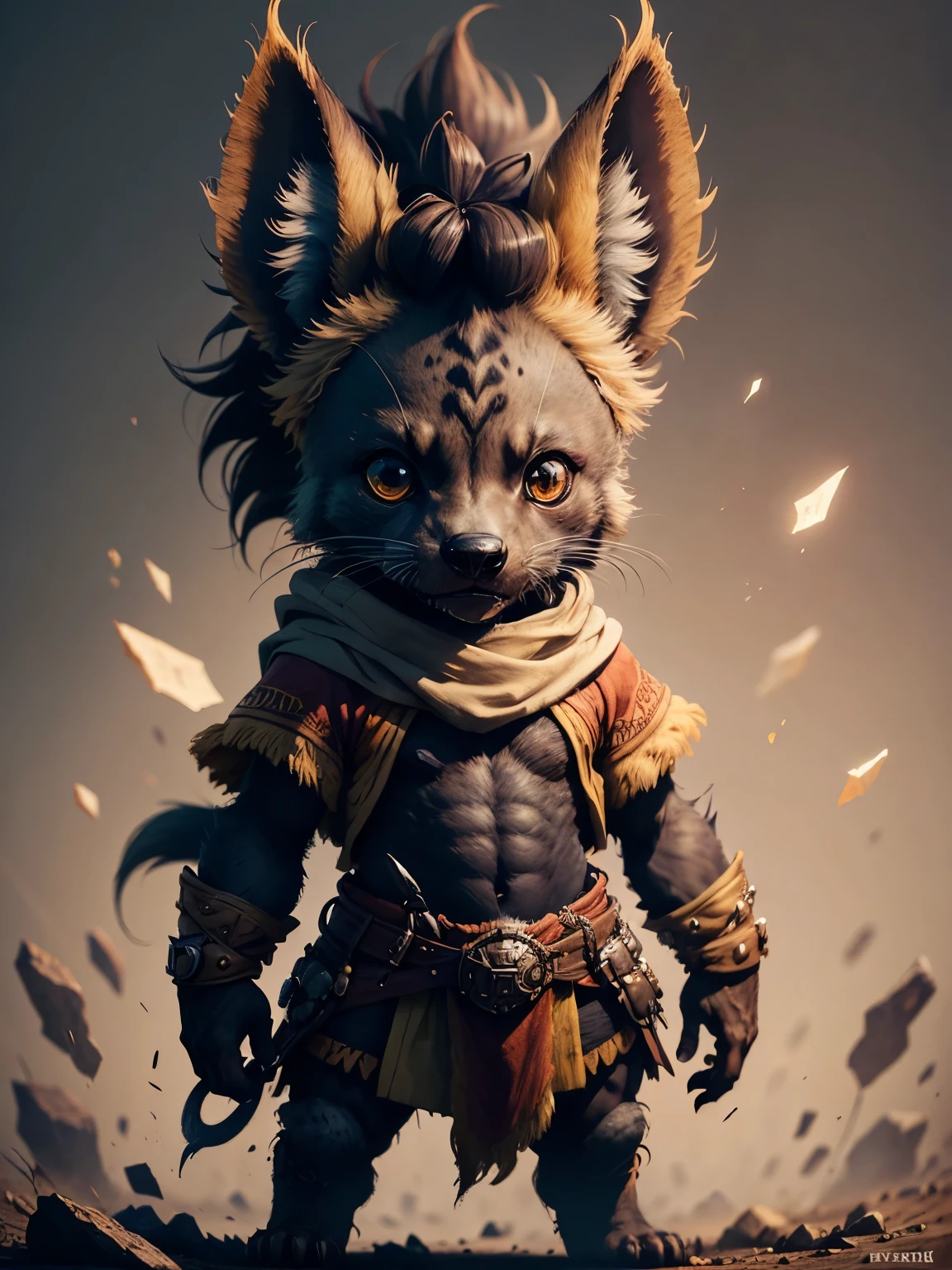 Little hyena warrior