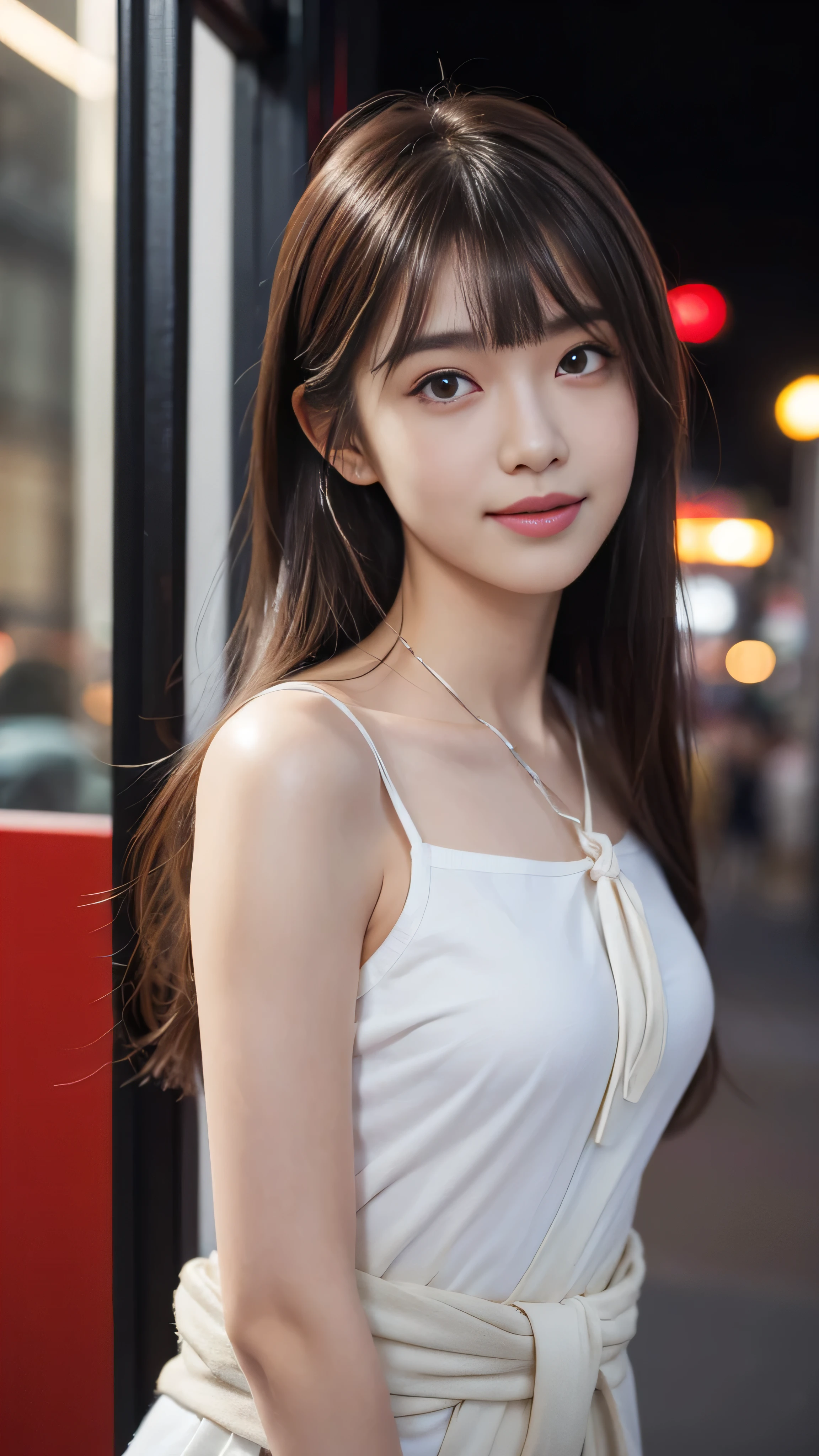 High resolution, Ultra-detailed, Highly detailed CG Unity 8k wallpaper, Realistic, photo-Realistic, RAW Photos, Beautifully detailed face, White skin, Realistic skin, Fine cloth texture, Detailed hair texture, Perfect proportions, Beautiful Face, Accurate, Anatomically correct, Highly detailed face and skin texture, Natural neck length, (Beautiful hands and airy skin:1.2), Thin legs, Thin legs, Fine grain, Symmetrical eyes, Light brown eyes, double eyelid, Thin eyebrows, (Glossy lips:1.4), (Smile of the Goddess:1.2), 
break, 
(Elegant and cute girl:1.3), 
(It&#39;s so big、Shapely breasts:1.4), (Slender figure:1.2), (She is wearing only a see-through cloth exposed to her bare skin.:1.3),(Her breasts are almost completely exposed:1.5)
(Hair color is random, Hair length is random, Hairstyle is random), (( Asymmetrical bangs:1.2)), (Upper Body Shot:1.2), 
 ,Bus Guide、night、Cold winter season、The location is a random nice place、outside、The presence or absence of a hat is random.、Male, (The arms are tied behind the body at waist height.:1.5), 
