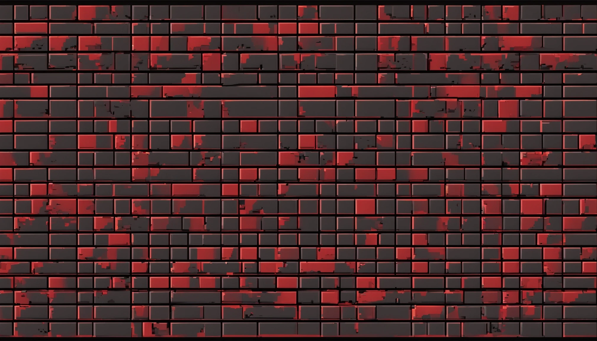 black stone wall with details in red, high quality, best quality, well designed