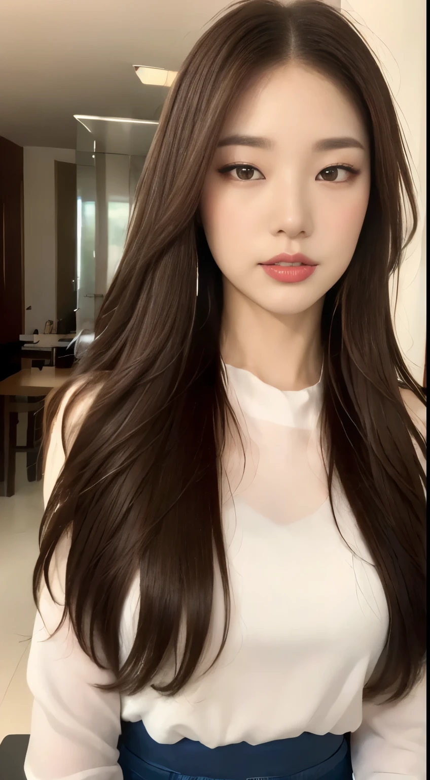 ((highest quality, 8k, masterpiece :1.3)), One girl, Open your mouth,Asking for a kiss:1.5,blush, Red lipstick:1.2,Dark lipstick:1.2,Slim face, Beautiful woman, Big Breasts:1.3, Highly detailed face, double eyelid, spring, sunny, null, nature,garden,cherry blossoms,looking at the camera,White loose blouse,flare skirt,(masterpiece: 1.3), (Maximum resolution: 1.4), (Ultra high definition: 1.2), Cinematic Light, Ultra high definition, (Detailed eyesと肌), (Detailed facial features), 8k resolution, Perfect Style, Beautiful expression、Highly detailed face and skin texture、Detailed eyes、Glitter Eyeliner:1.2、Thin cheeks、((Pure white skin:1.1)),Glossy Lips:1.2、((Full Body Shot:1.2)),(Straight Hairstyles、Light brown hair)、One-length long hair、175cm,From below