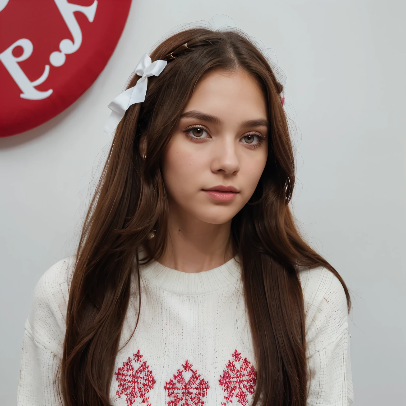 ultravitam sunt
Olga es de piel
blanca, tiene ojos de color negro, eyebrows of the same color and long straight brown hair.
Ella posee en su cabeza, a small magenta bow, He wears a crimson red sweater, unos jeans azules oscuros y unas botas de invierno, de color blanco
algodon.
