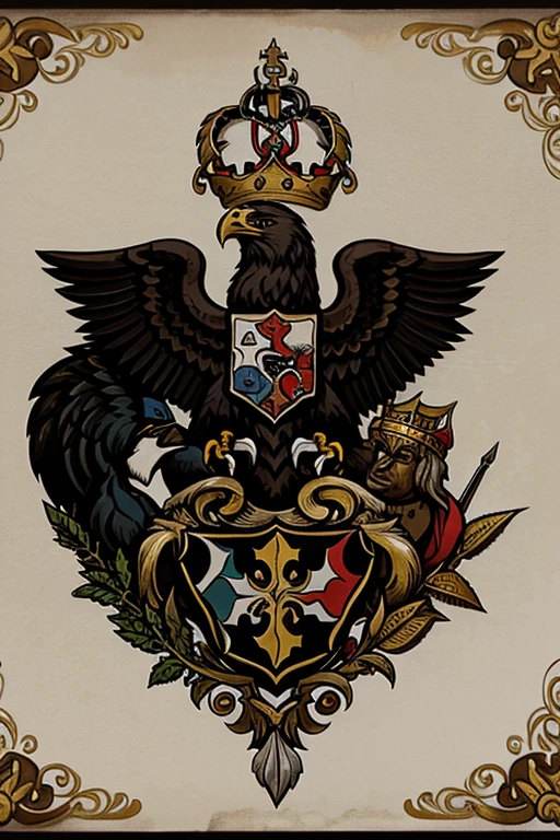 create a coat of arms of a house called the House of Valdselheim, which is of Austrian origin. Use simbolos, cores, e demais coisas que retrarem a cultura e antigas casas austriacas. coloque bastante dourado e preto, the eagle in the center has two heads. Coloque o nome da casa. it&#39;s just a coat of arms, grande e imponente