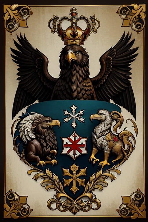 create a coat of arms of a house called the House of Valdselheim, which is of Austrian origin. Use simbolos, cores, e demais coisas que retrarem a cultura e antigas casas austriacas. coloque bastante dourado e preto, the eagle in the center has two heads. Coloque o nome da casa. it&#39;s just a coat of arms, grande e imponente