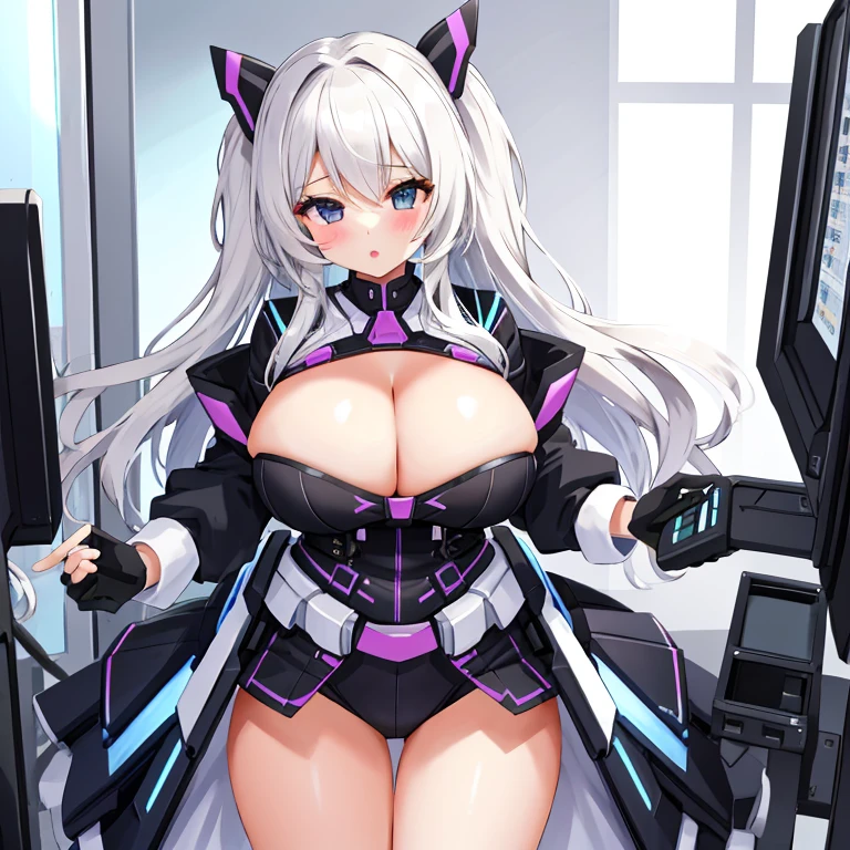 A Beautiful Girl, who Excessively Overused her Breast Enlargement Machine.