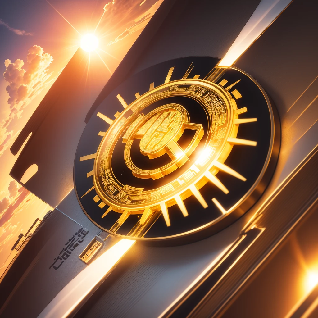 Bitcoin sky sun
