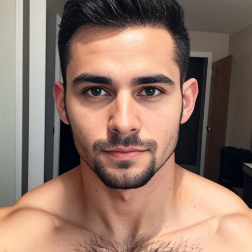 a jew man badass, short hair. focus on face