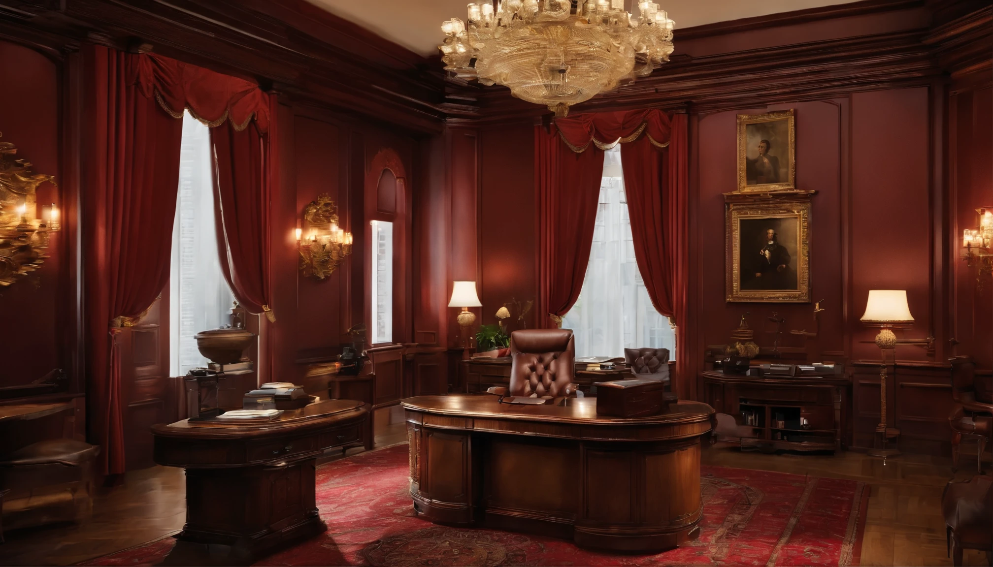 An office, castle